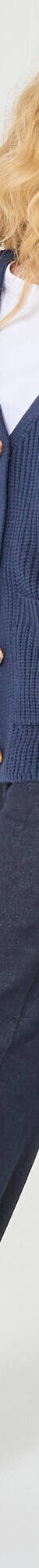 Gilet loose boutonné, manches 7/8ème (marine) Gilet loose boutonné, manches 7/8ème (marine)